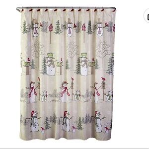 New in package SKL Home Snowman Land Shower Curtain and Hook Set (13 piece)